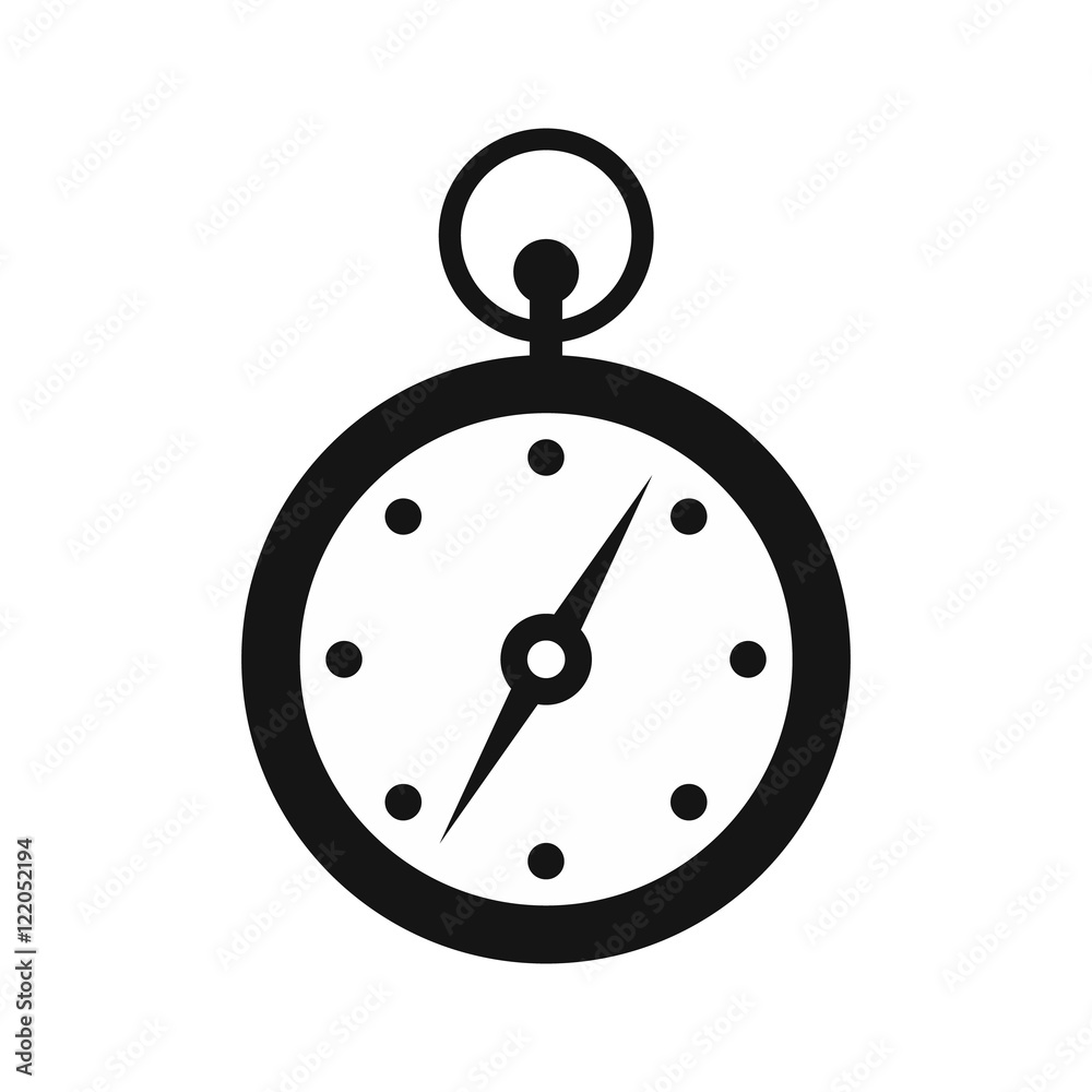Compass icon in simple style on a white background vector illustration Compass icon in simple style on a white background vector illustration