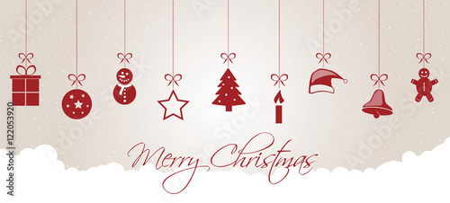 Hängende Weihnachtsdekoration / Icons