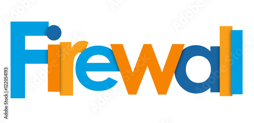 FIREWALL Vector Letters Icon