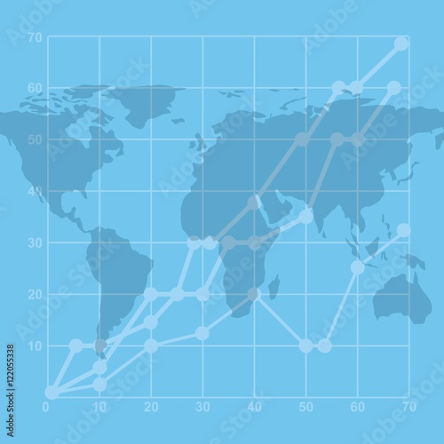 growth economy statistics icons vector illustration design