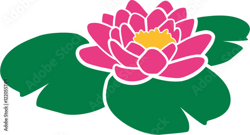 Fototapeta Naklejka Na Ścianę i Meble -  Pink water lily