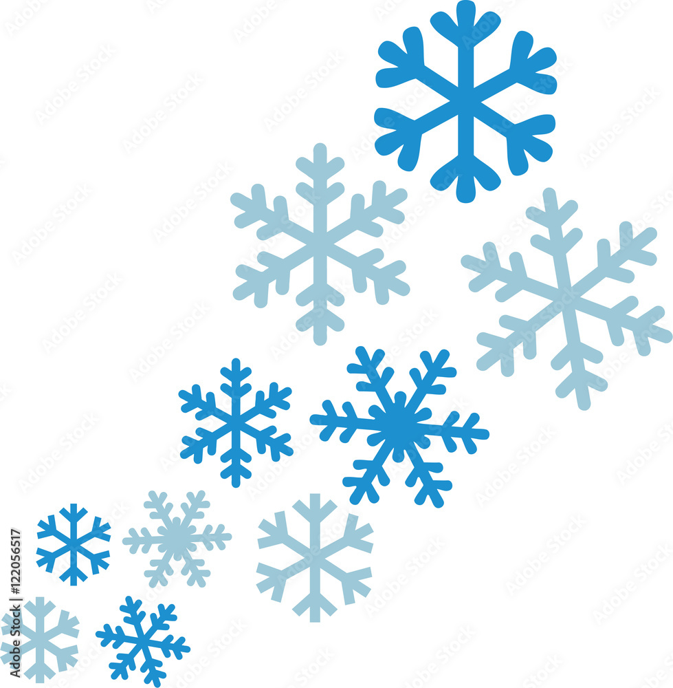 Naklejka premium Snowflake pattern