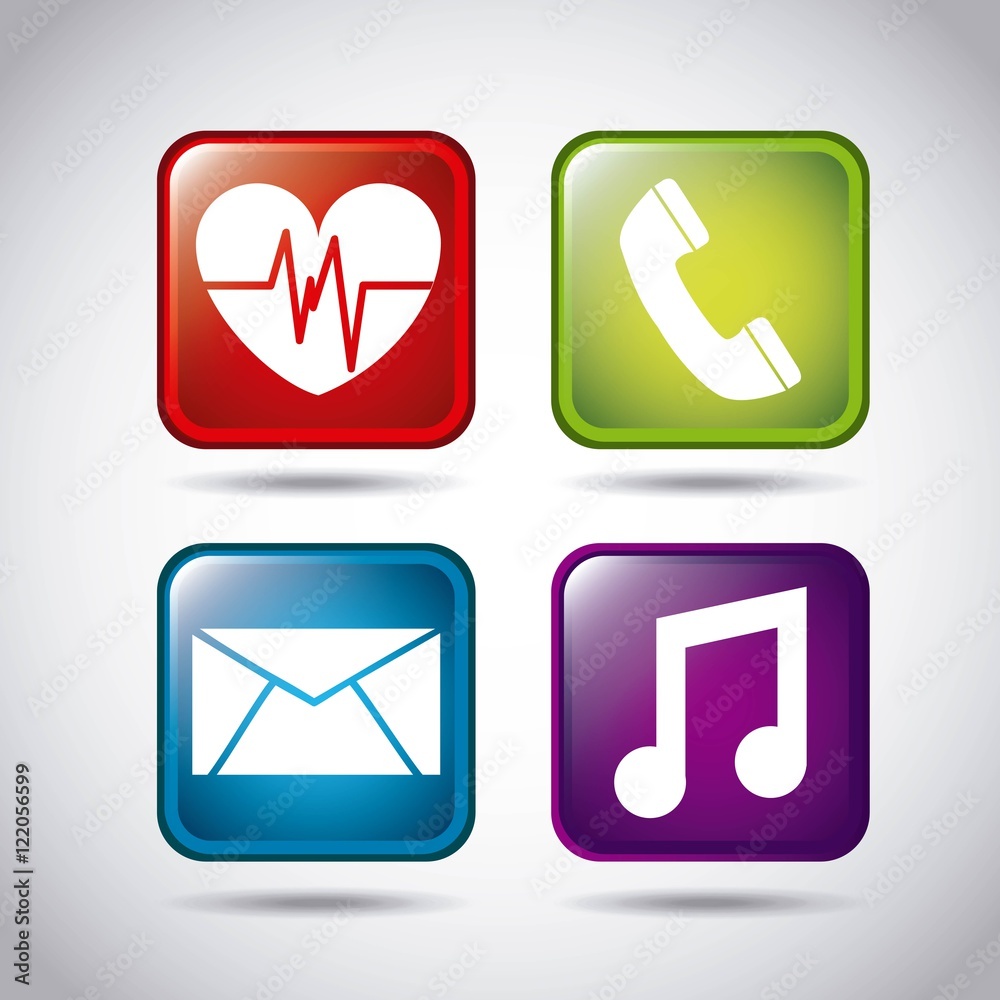wearable technology applications icons vector illustration design wearable technology applications icons vector illustration design
