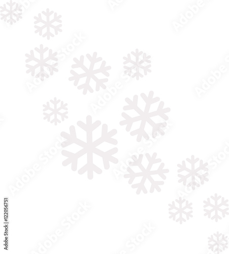 White snowflake pattern icon