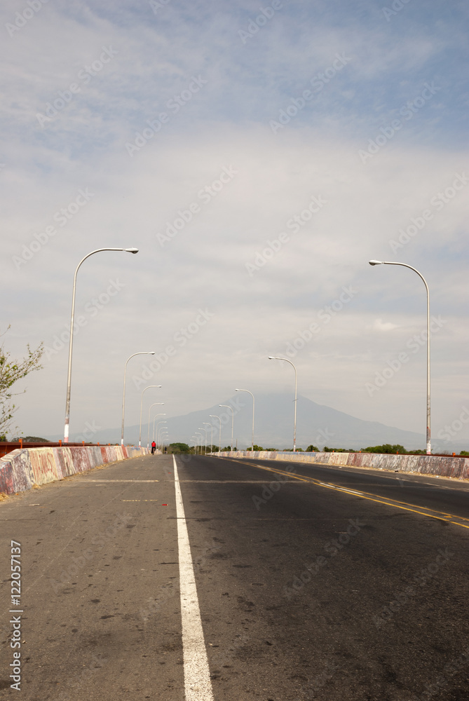 Empty freeway in El Salvador