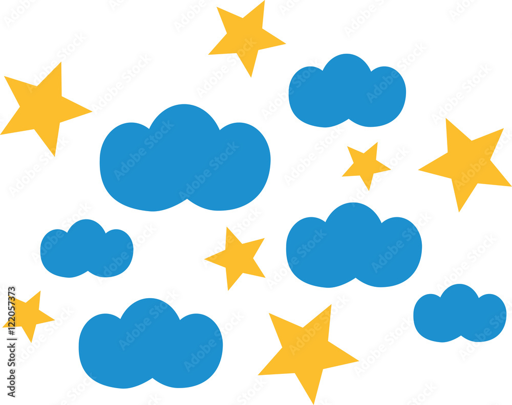 Clouds with stars Clouds with stars