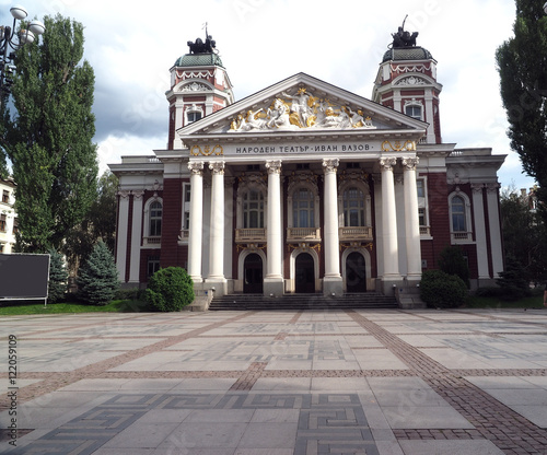 Ivan Vazov National Theatre in capital Sofia, Bulgaria, Europe © robert lerich