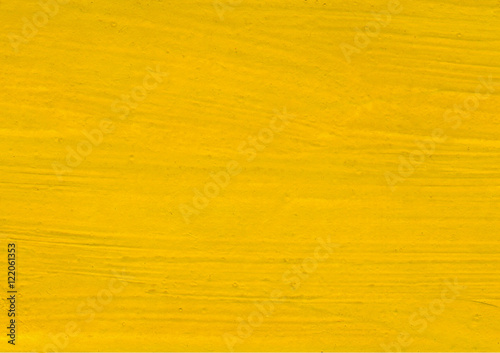 Yellow gouashe brush strokes. Texture