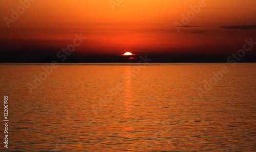 Amazing sunset in the sea © anastasiafragkou