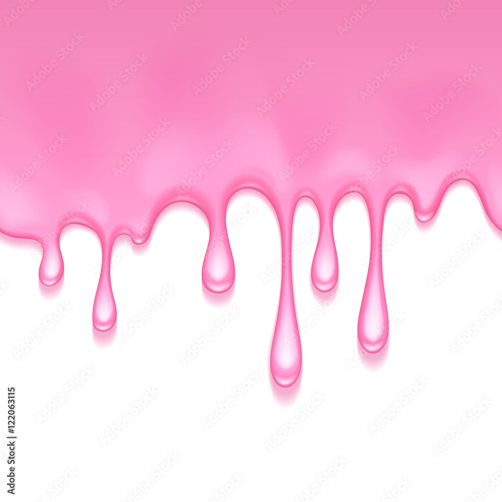 Pink frosting dripping background. Liquid flow. Pink frosting dripping background. Liquid flow.