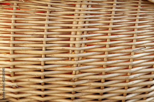 Wicker basket made of twigs