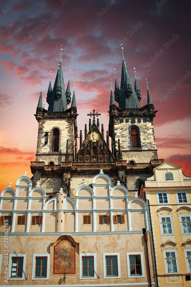 Fototapeta premium Prague under sunlight.