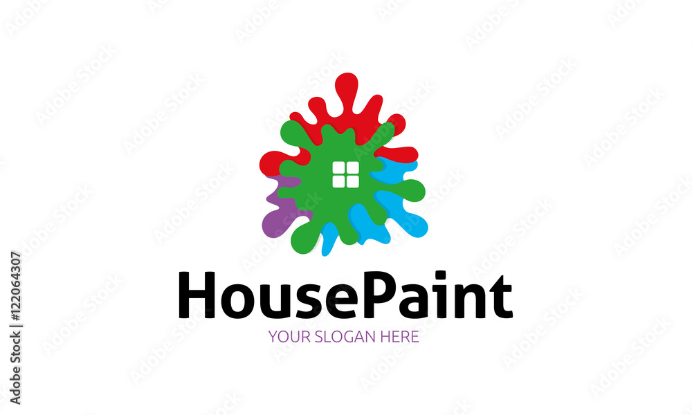 Obraz premium House Paint Logo