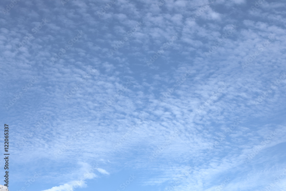 Blue skies with some clouds in the sky is bright. Guatemala