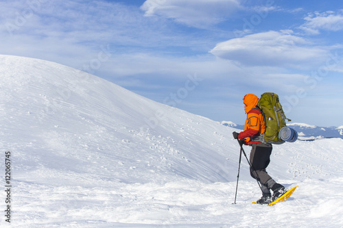 Winter hiking.