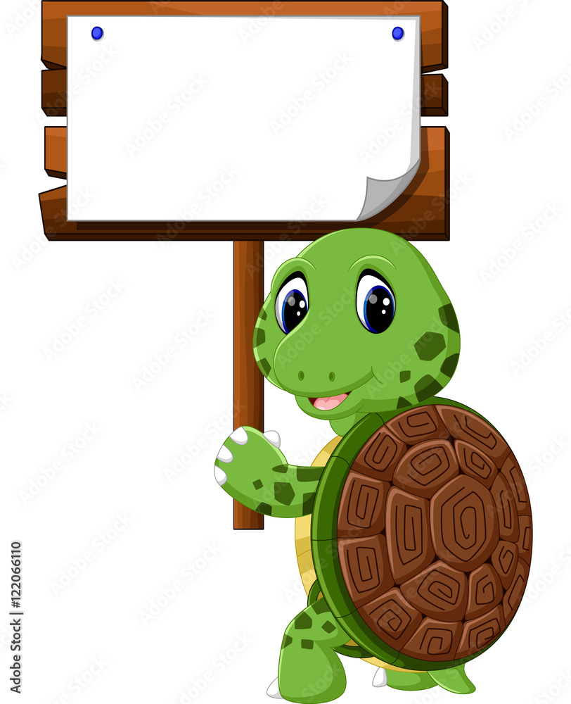 Fototapeta premium Cute turtle cartoon