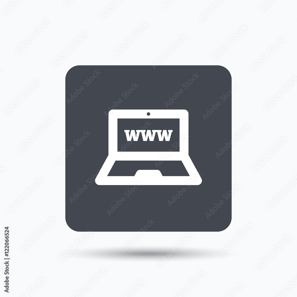 Computer icon. Notebook or laptop pc sign. Computer icon. Notebook or laptop pc sign.