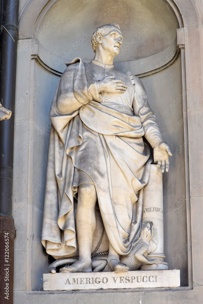 Amerigo Vespucci statue, Florence Stock Photo Adobe Stock