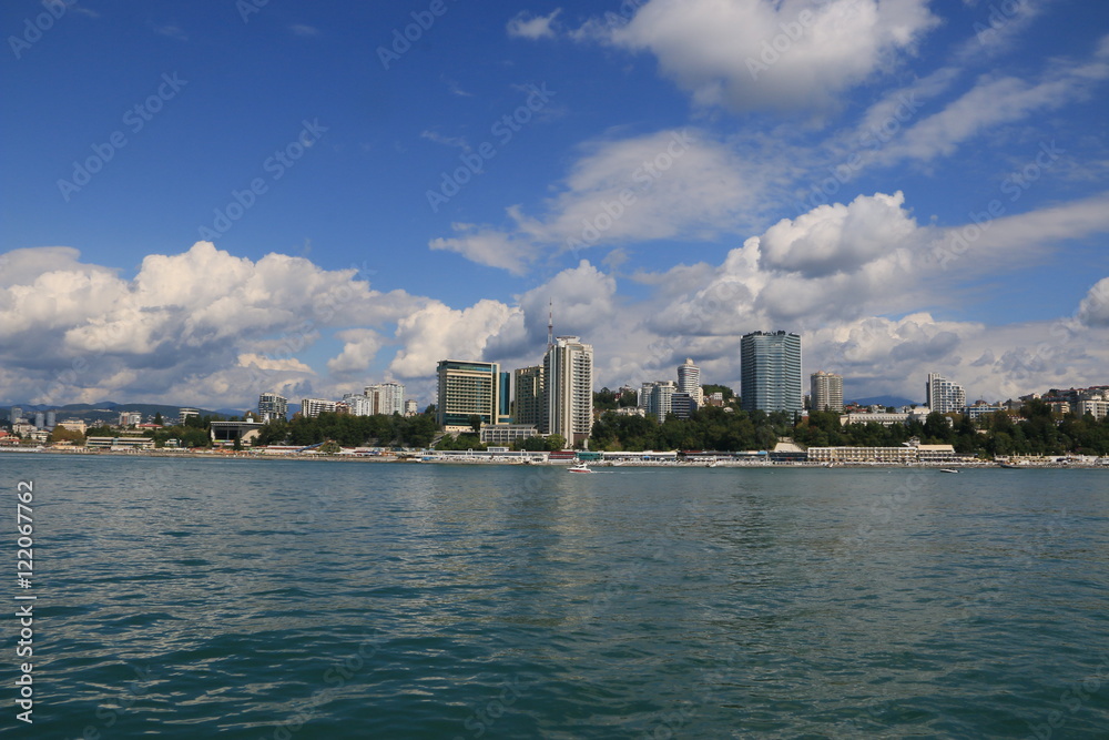 Sochi. View from the sea