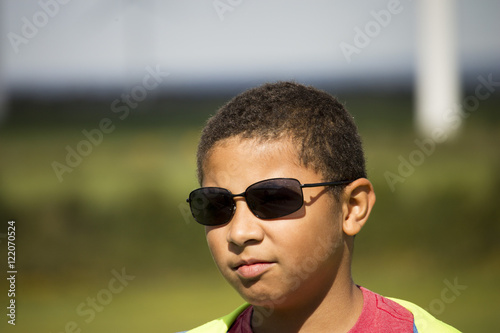 Young Boy in Sunglasses