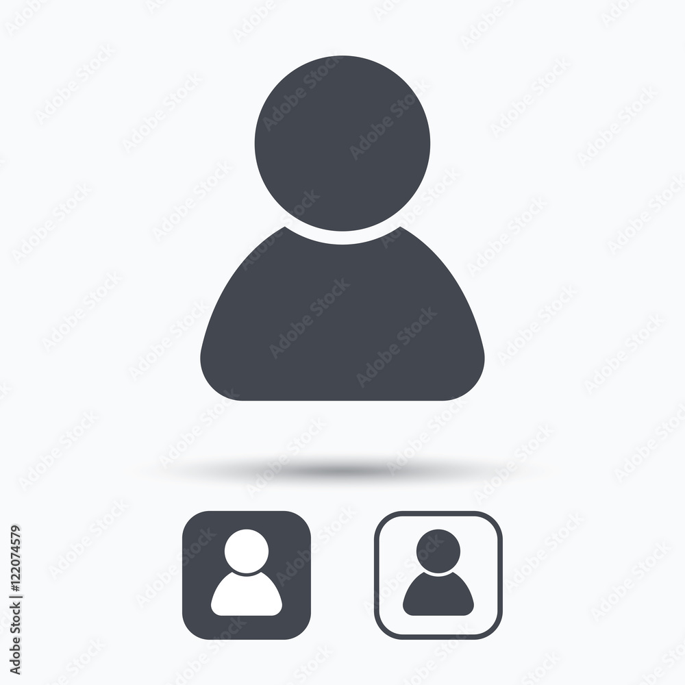 User icon. Human person sign. User icon. Human person sign.