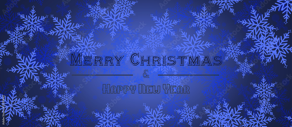 Schneeflocken - Merry Christmas & Happy New Year