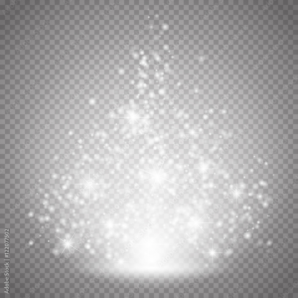 Magic light vector effect. Glow special effect light, flare, star and ...