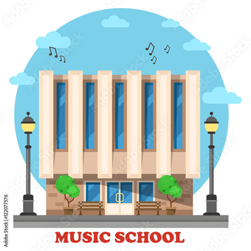 Music school or college, conservatory building