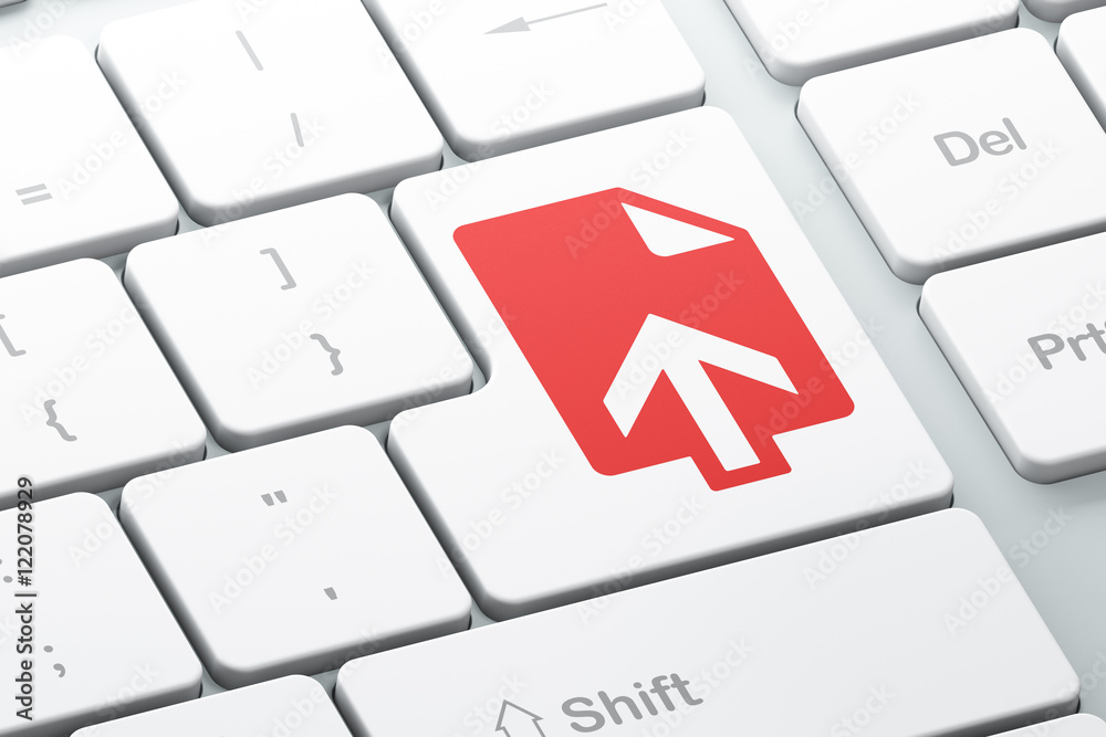 Web design concept: Upload on computer keyboard background Web design concept: Upload on computer keyboard background