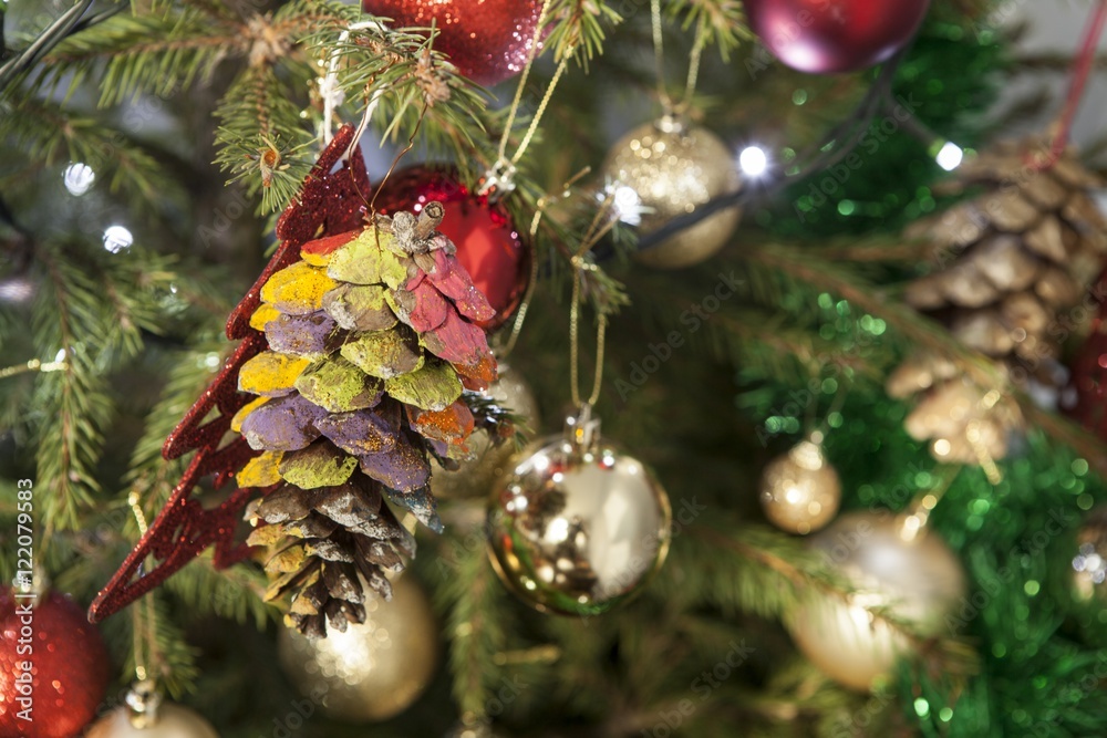 Christmas tree and Christmas decorations Christmas tree and Christmas decorations