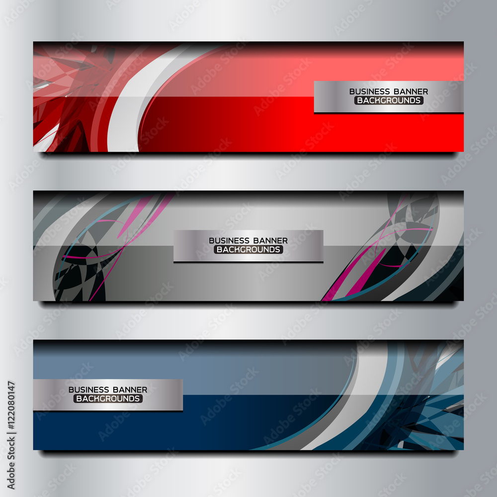 Fototapeta premium Business Banners Background Design, vector illustration