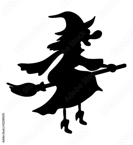 halloween creepy scary witch vector symbol icon design.