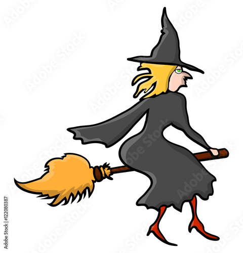 halloween creepy scary witch vector symbol icon design.