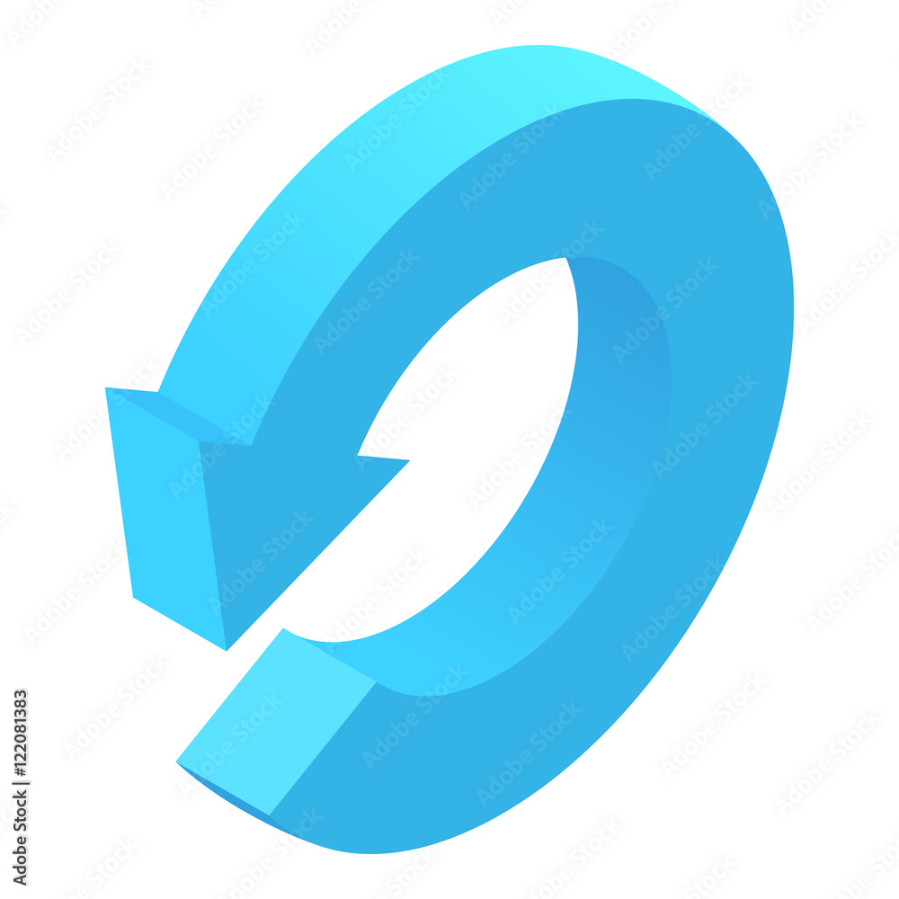 Arrow icon in cartoon style isolated on white background. Click and choice symbol vector illustration Arrow icon in cartoon style isolated on white background. Click and choice symbol vector illustration