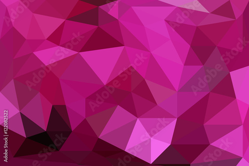 Pink Polygonal Background. Triangles as Modern Abstract Design.