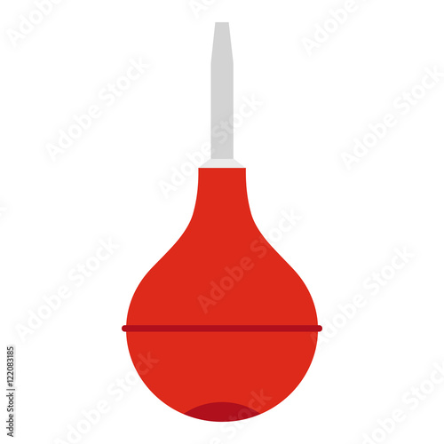 Enema icon in flat style isolated on white background. Treatment symbol vector illustration