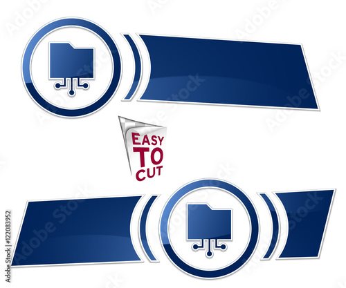 baner z ikoną w okręgu element menu