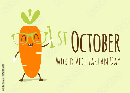 vector world vegetarian day illustration