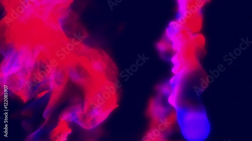 Pink stream of particles down, 3D animation, looping photo