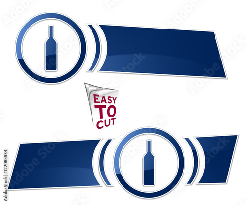baner z ikoną w okręgu element menu