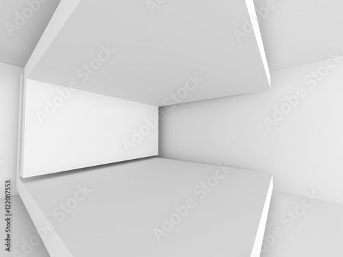 Wallpaper Mural Abstract White Architecture Background. Empty Room Modern Interi Torontodigital.ca