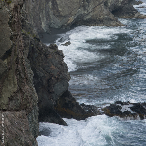 Ocean waves, Newfoundland, Canada