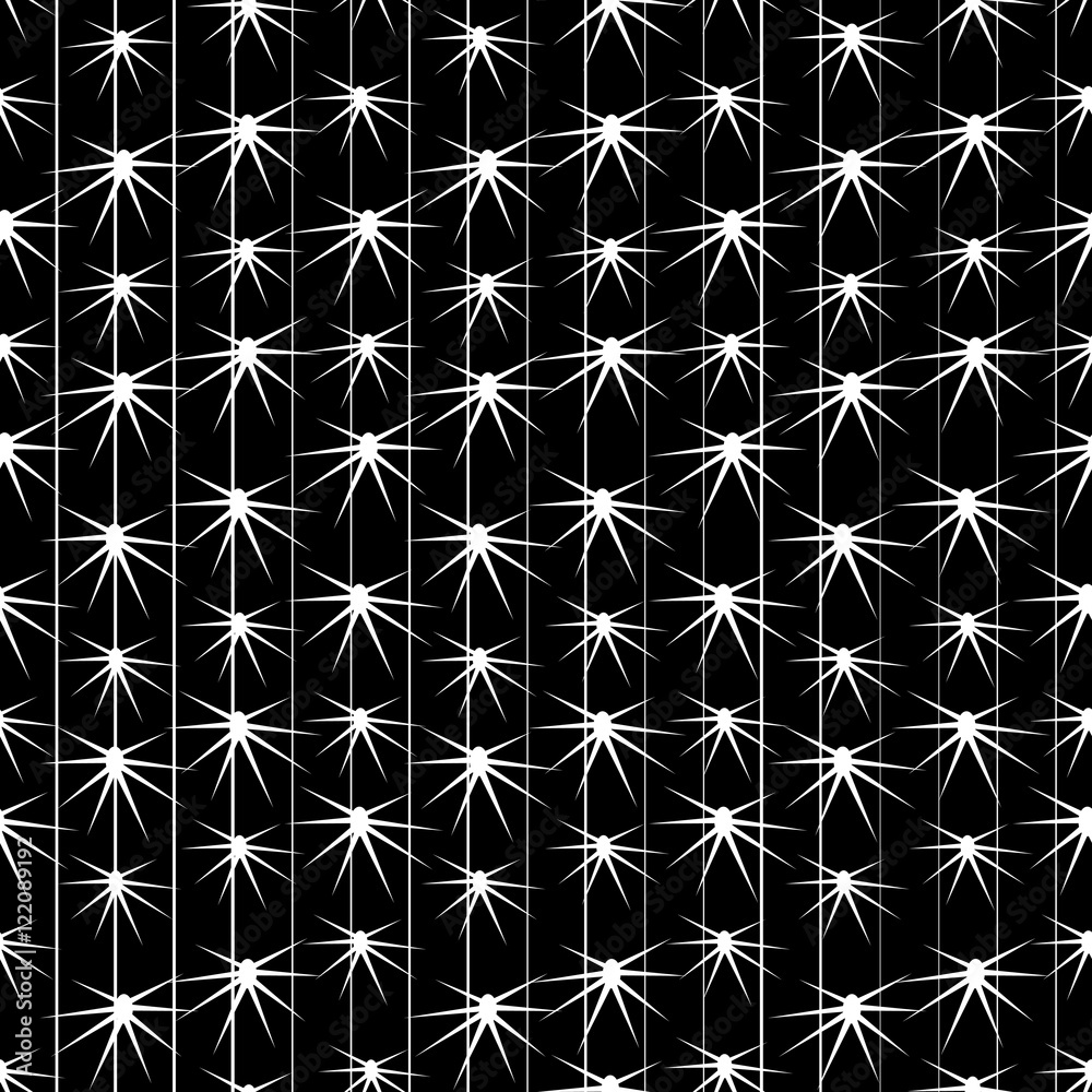 Cactus plants texture seamless pattern background