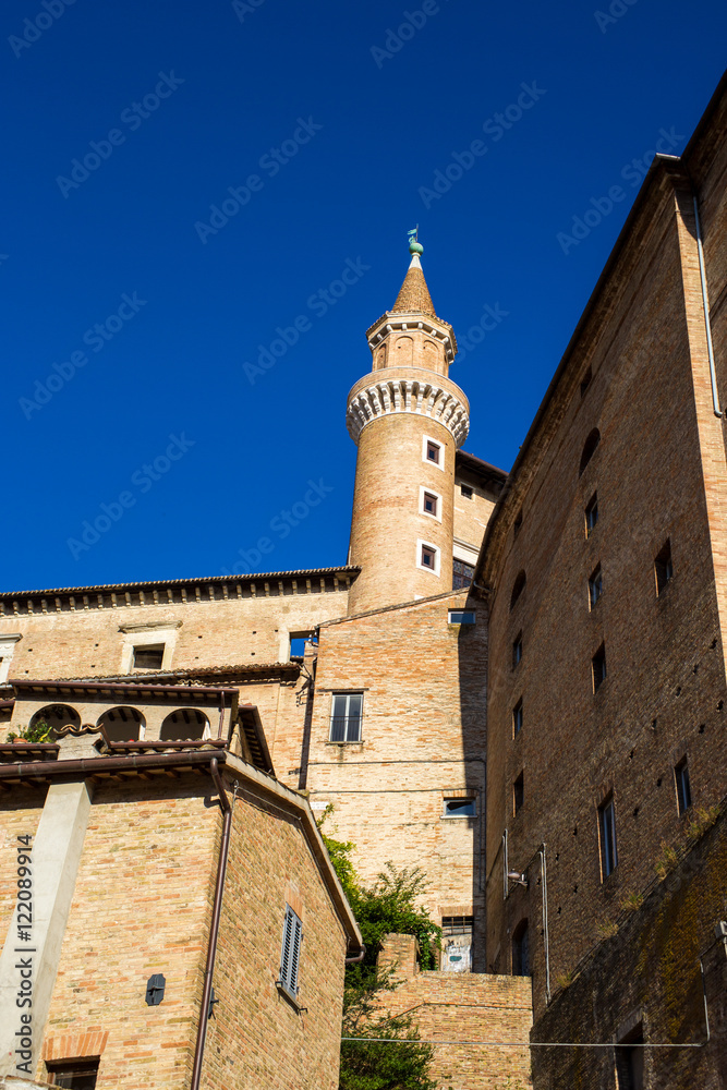 Palazzo Ducale's tower and near old buildings