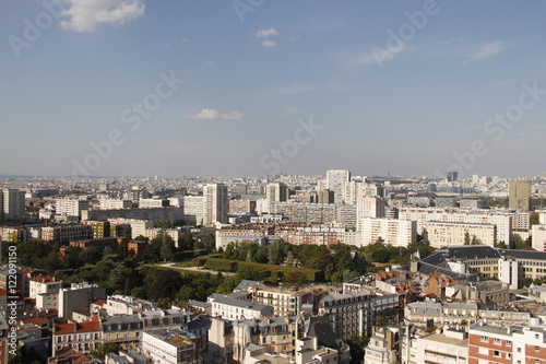 Panorama urbain à Paris