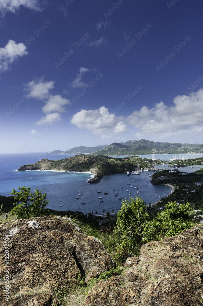 English Harbour Antigua & Barbuda from Shirley Heights
