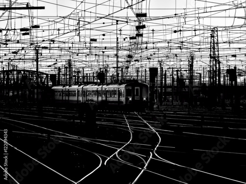 Tracks and wires photo