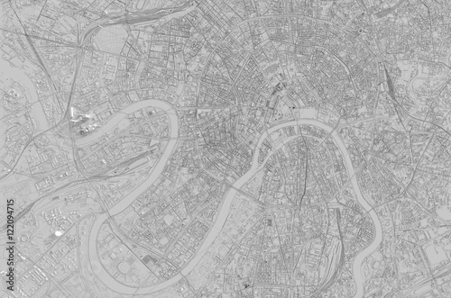 Карта Москвы вид сверху. Moscow Сity 
