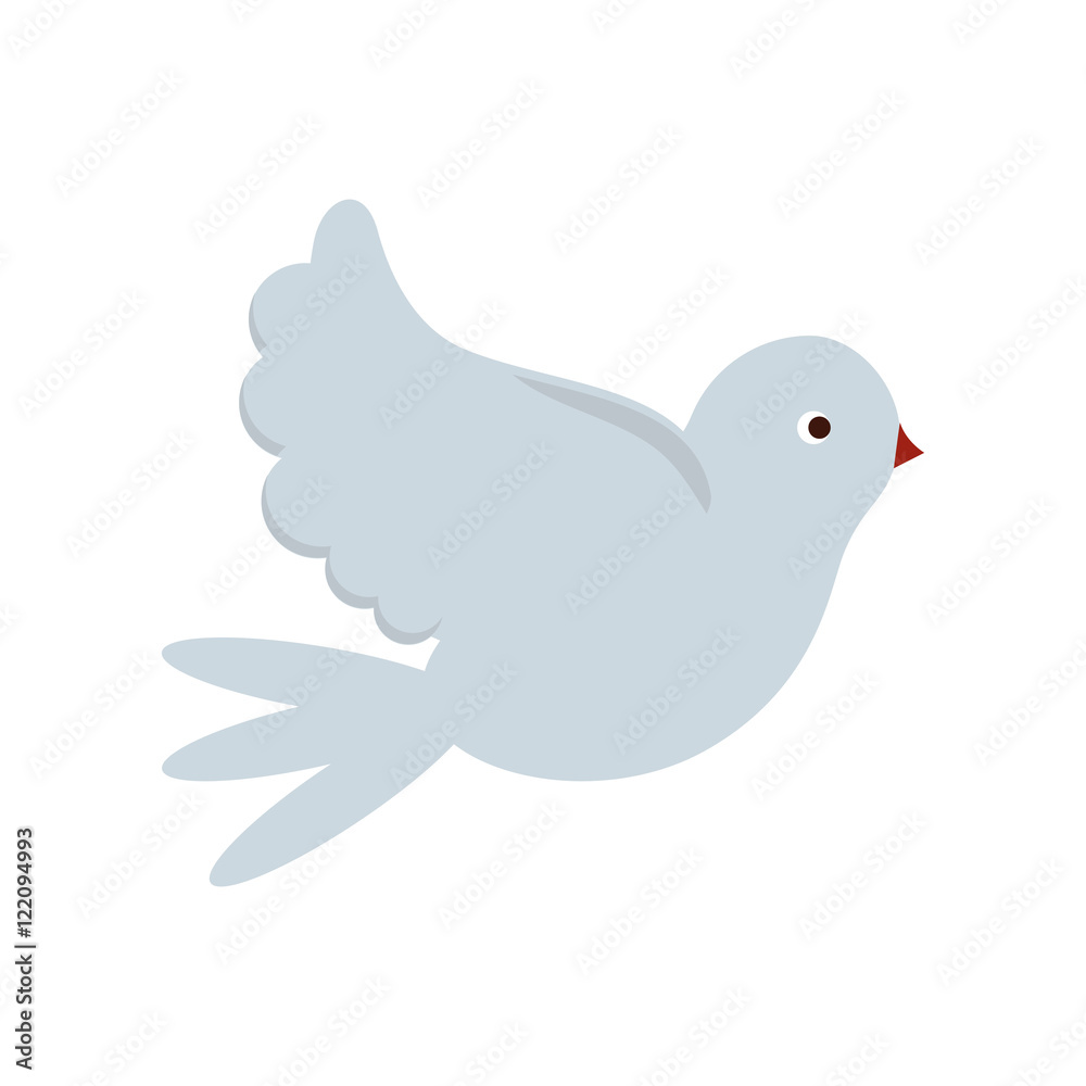 Dove icon. bird animal and peace theme. Isolated design. Vector illustration Dove icon. bird animal and peace theme. Isolated design. Vector illustration