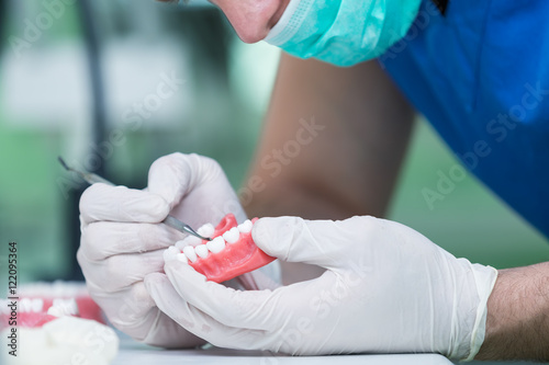 Foto Dental prosthesis, dentures, prosthetics work